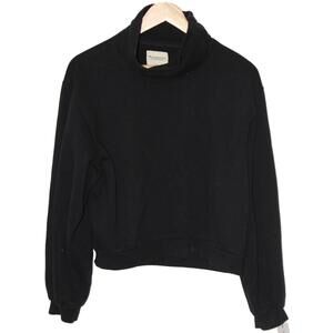 Abercrombie & Fitch Soft AF Black Cowl Neck Sweatshirt Turtleneck Sweater Size M